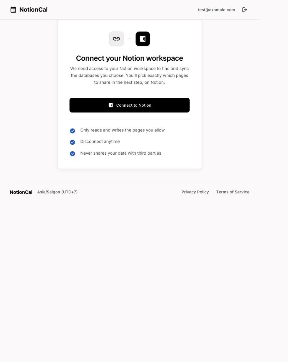 Connect your Notion workspace screen